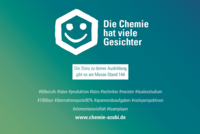 Der ChemieAzubi-Blog und sieben Chemie-Unternehmen begrüßen dich herzlich an der Sprungbrett-Messe Stand 144 (Foto: ChemieVerbände)